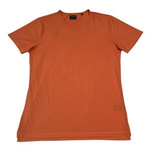 Cuts Clothing Split-Hem Shirt Sleeve Tee shirt‎ t-men's Size XXL Orange Color